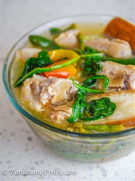 Sinigang na Buntot ng Baboy with Gabi .